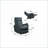 Recliners with Power Function | Easy Control Single Recliner for Living Room Bedroom | Dark Gray Fabric