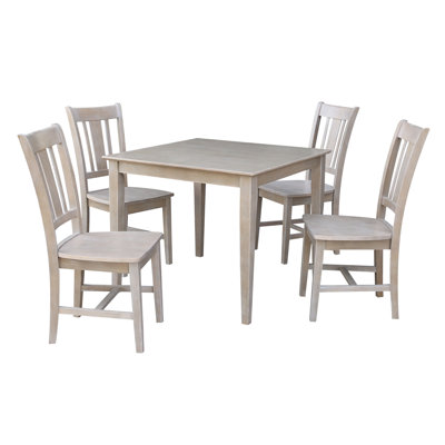 4 - Person Solid Wood Solid Wood Top Four Leg Dining Set