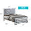 Lit contemporain Sleek Silver Champagne (lit seulement)