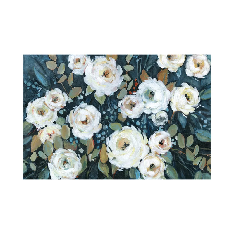 Moonlit Garden I by Carol Robinson - Wrapped Canvas Print, 20.32 cm H x 30.48 cm W