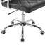 Chaise de bureau d'ordinateur moderne en similicuir à dossier moyen en treillis par Modway-20871449