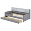 Lit plateforme tapissier avec rangement et tiroirs-106341889