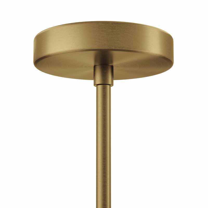 Modway Penrose 6-Light Chandelier, Satin Brass