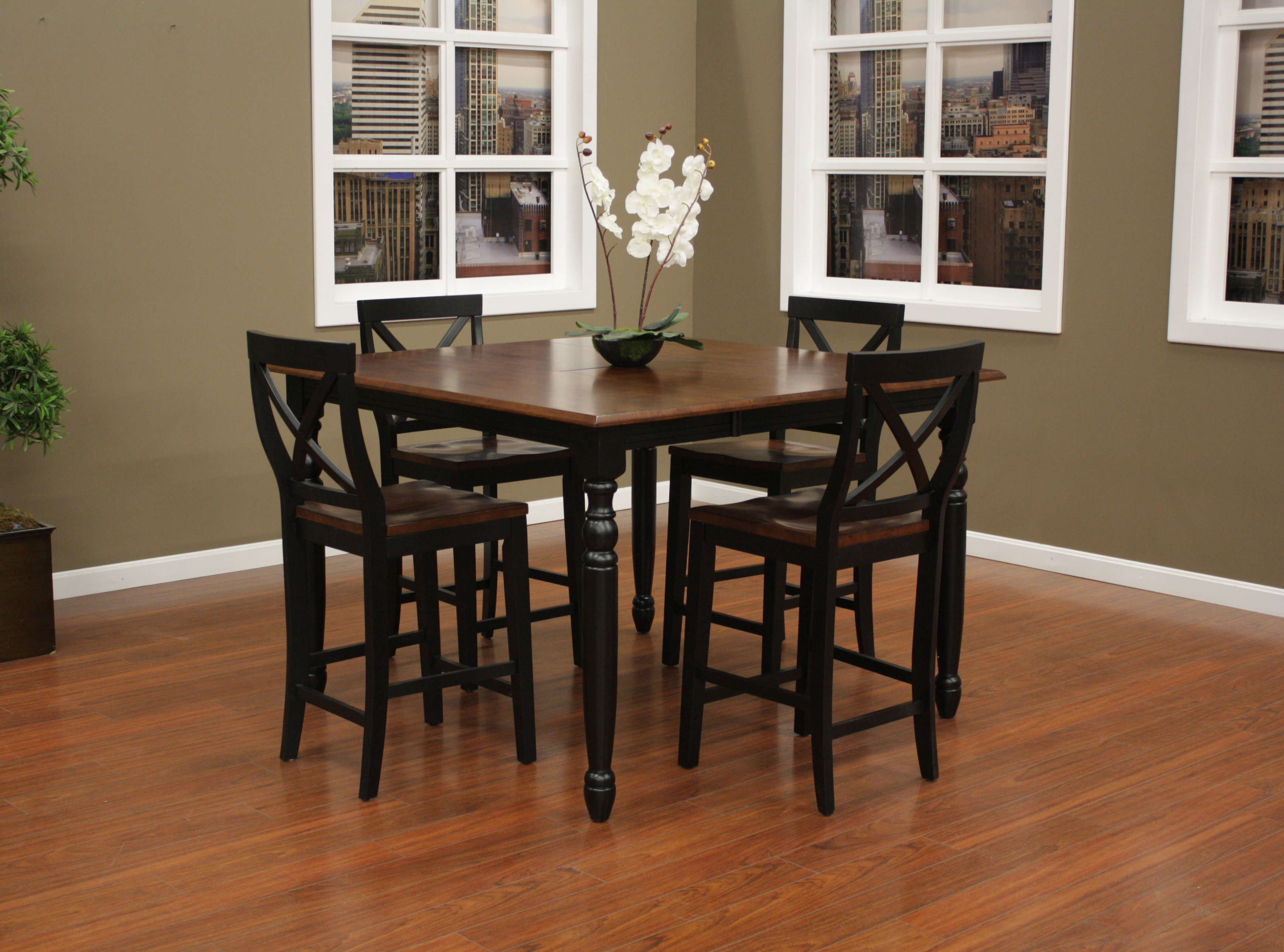 August Grove Deer Lodge 5 Piece Counter Height Dining Set - Wayfair Canada