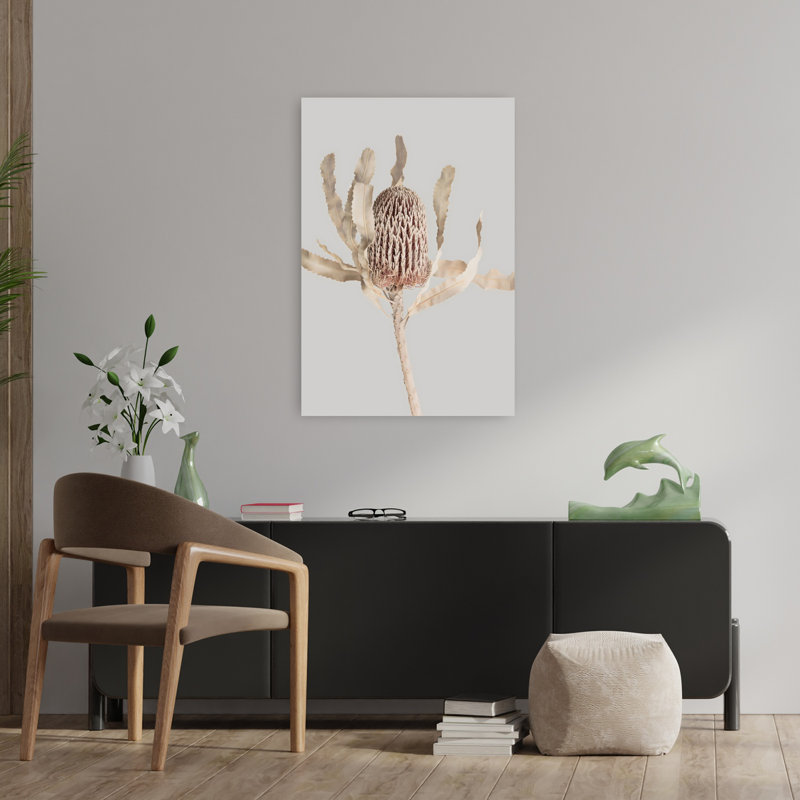 Banksia Abstract Contemporary Architecture Wall Art, H 36 po x l 24 po