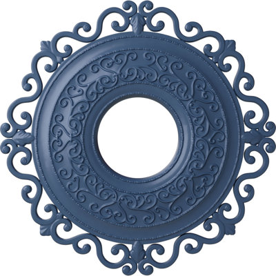 Endurathane Orrington Ceiling Medallion, 22"OD x 6 1/4"ID x 1 3/4"P (Fits Canopies up to 6 1/4"), Hand-Painted Americana Finish