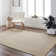 Tarri Boho Jute-Look Striped Brown Area Rug