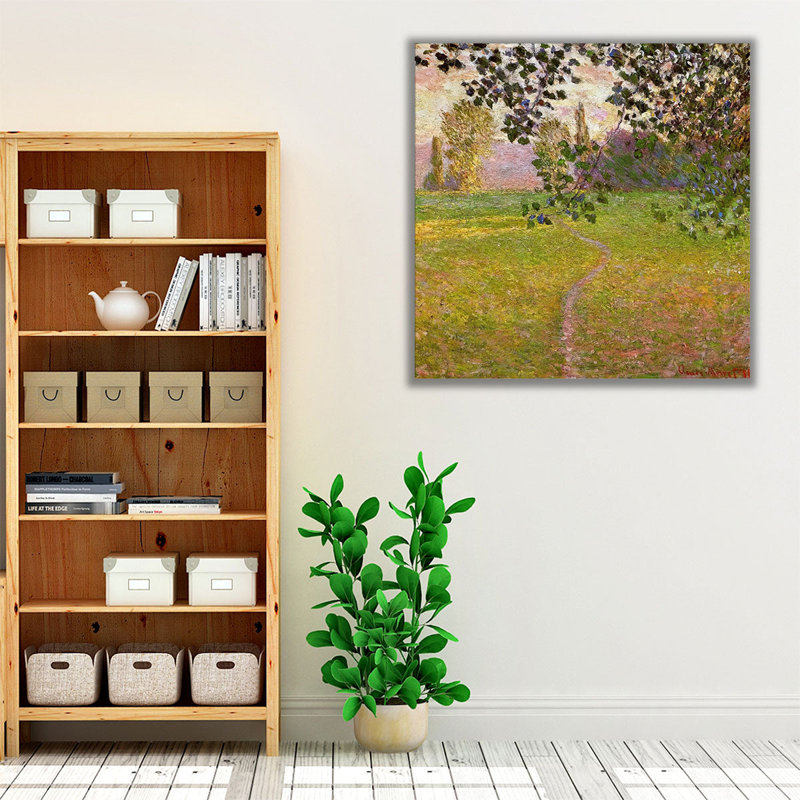 «Morning Landscape, Giverny, 1888», reproduction d'art sur toile, H 20 po x l 20 po