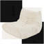 Fauteuil à billes 1 place de grande taille, méridienne classique en mousse blanche sans accoudoirs en mélange de polyester pour le salon et les jeux