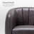 Samouri Modern Channel Tufted Barrel Accent Chair-516721821