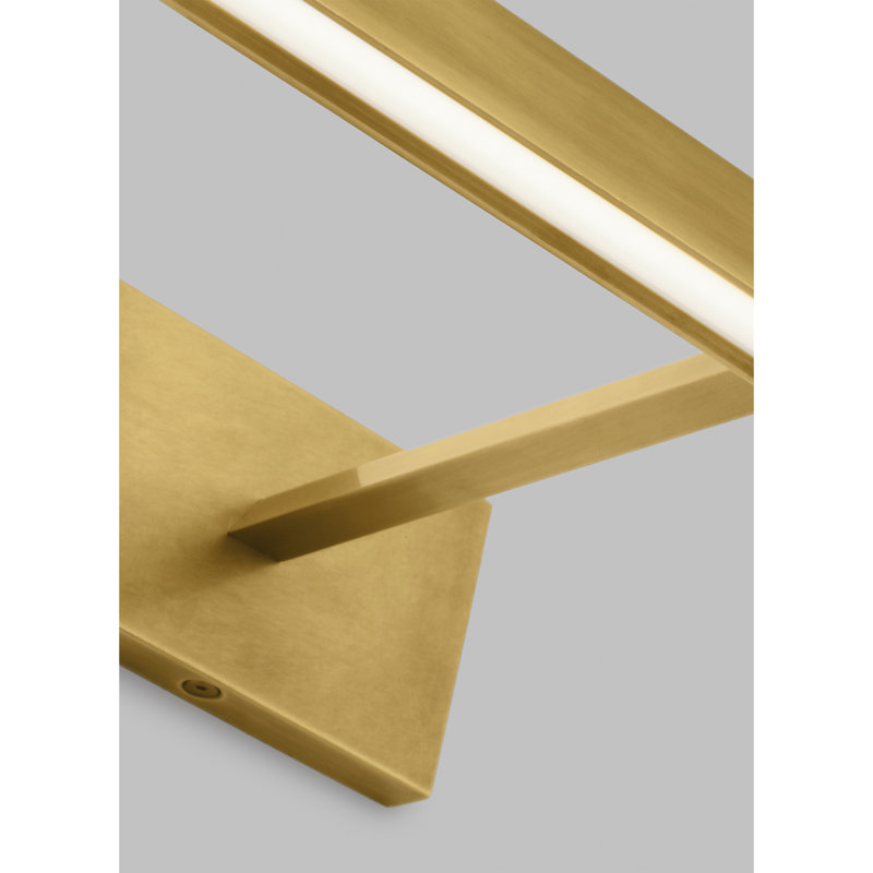 Dessau Dimmable LED Wall Mounted Picture Light, Natural Brass