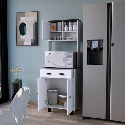 1 Kitchen Pantry In Stylish White And - Maximize Your Space , Organize Efficiently