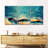 " Blue Sunshine Landscape Abstract Multi Piece Canvas Print " 3 - Pieces-93059947