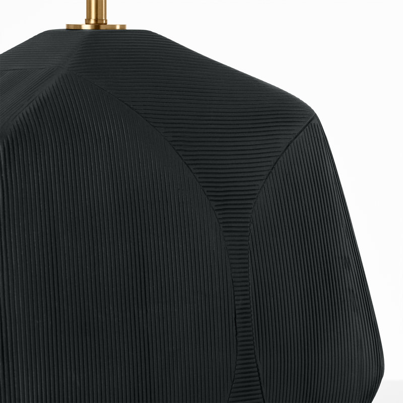 Tallulah Table Lamp, Rough Black