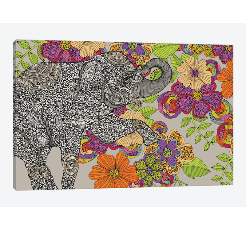 « éléphant puzzle », impression sur toile tendue, H 12 po x l 18 po x P 1,5 po, Toile tendue