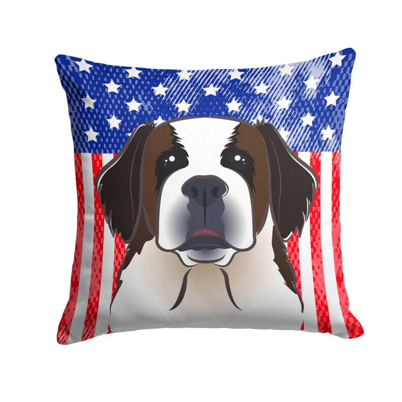  Coussin 14 "American Flag, 18 po x 18 po, Saint-Bernard
