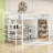 Full Metal Loft Bed With Built-In-Desk And Shelves And Stairs-1835397843