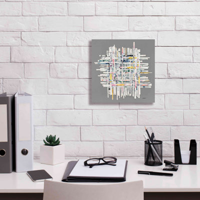 «New Morning On Gray» par Mike Schick, estampe numérique sur toile