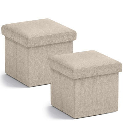 Laurea Upholstered Ottoman by Ebern Designs