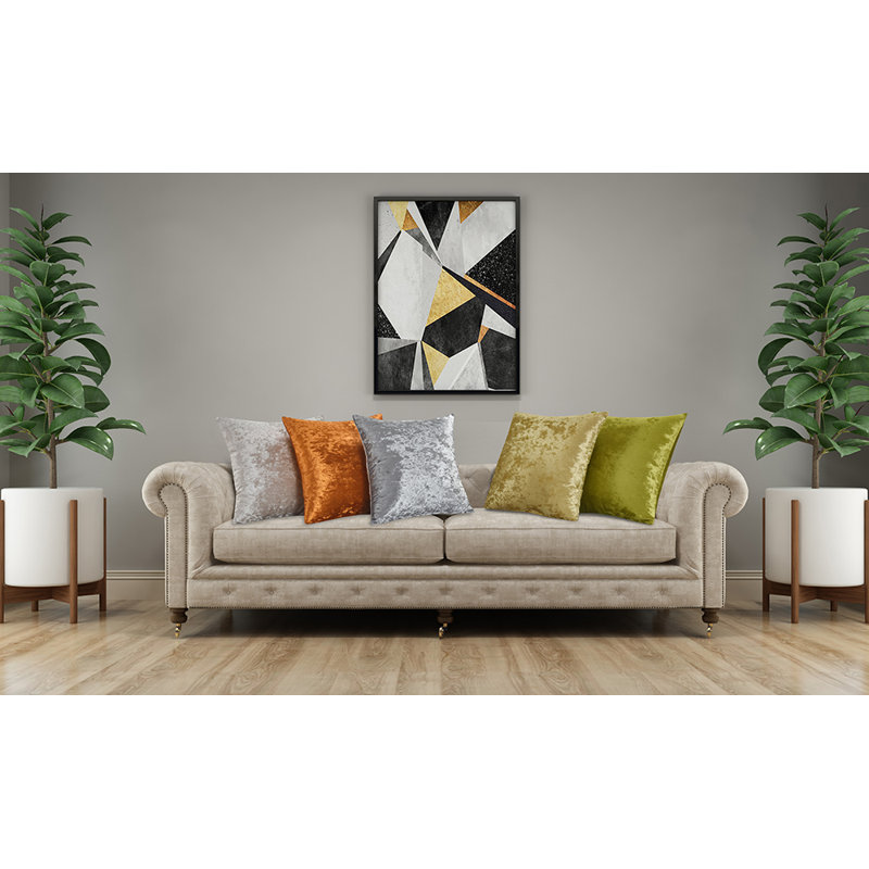 Housse de coussin réversible Velveteen Shadow, Crème