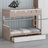 Fantasy-Themed Bunk Frame Featuring Drawer Organization, Display Shelves, and Ambient LED Illumination-1601637175