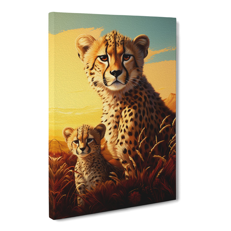 Cheetah Dadaism No.2 - Wrapped Canvas Print, 76cm H x 50cm W x 3cm D