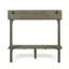 3-Piece Balcony Bar Set with Bottom Shelf Table and 2 Stools, Grey Finish