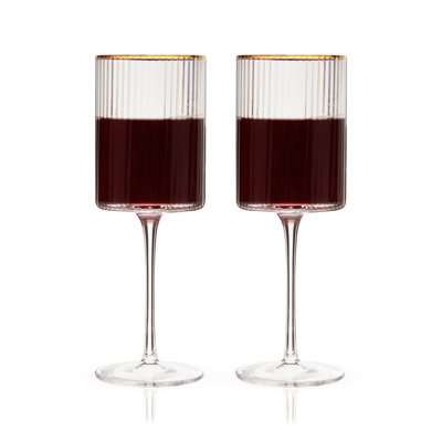 Meridian Crystal Wine Glasses, Set of 2