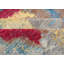 Hand-Knotted High-Quality Red, Blue, and Beige Area Rug