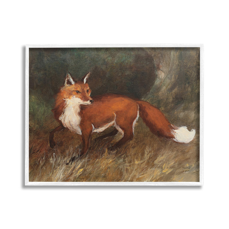 «Wild Fox In Forest Single Photo Frame» par Julia Purinton sur toile, Estampe numérique Farmhouse, H 16 po x l 20 po