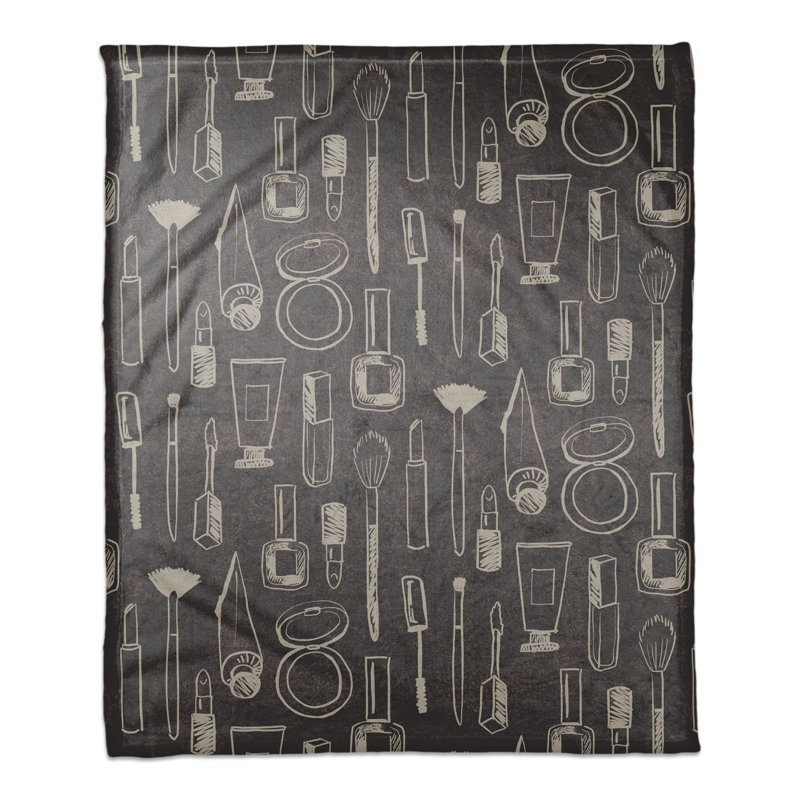 Hand Woven Throw Blanket, White/Black