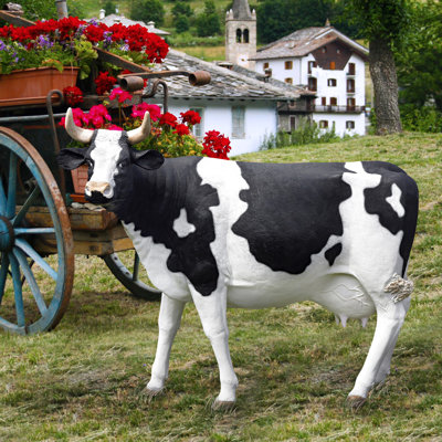 Statue de vache Holstein de grande échelle
