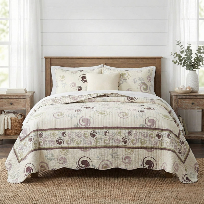 Modern & Contemporary Cotton Quilt, Full