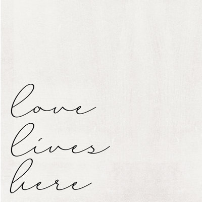 Love Lives Here 5 - Wrapped Canvas Print
