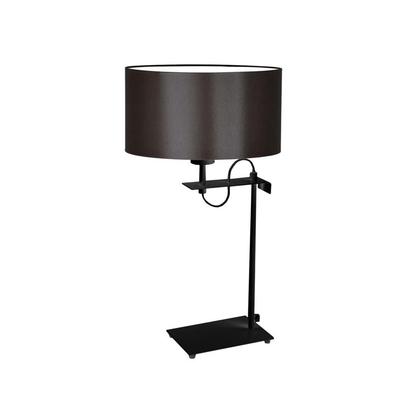 Arlena Metal Desk Lamp, Brown, Black
