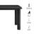 Alvia 72" Rectangular Oak Wood Dining Table in Black-123650110