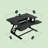 Tamara Adjustable Metal Base Standing Desk Converter-1295838680