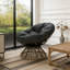 Chaise ergonomique 40 po en osier avec coussin en tissu épais-1314927890-1314927888