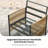 Outdoor Patio Furniture Set, 4 Piece Patio Conversation Sets with Coffee Table, HDPE Rope & Aluminum Armrests, All Weather Patio Set with Thick Cushions for Deck, Backyard, Graphite Grey-494097790-492858388