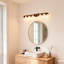 Applique murale de salle de bain 19 po à 3 lumières rustique, avec abat-jour en verre et décor en bois, luminaire de maison de campagne moderne (sans ampoules)-1077826544-1077826547