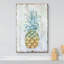 «Kitchen Kitchen», ananas sur fond de style bois, estampe numérique sur toile-94537305