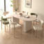 Table de salle à manger extensible avec sièges KELVIO 4 à 8 | Table de cuisine en panneau de fibres à densité moyenne-200184406