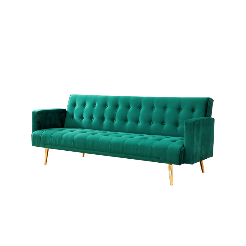 Kangley 3 Seater Sleeper, Gold, Green