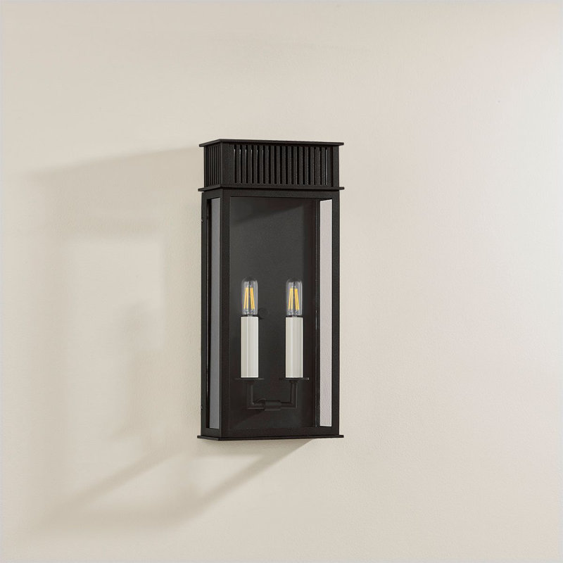 Applique murale 2 lumières Gridley, H 17,5 po x l 7,75 po x P 7,75 po