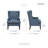 Keisha 29" Traditional Wingback Accent Chair with Textured Fabric Upholstery, Button-Tufted Back & Foam Cushioned Seat-1295296724