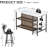 3-piece Dining Room Table And Chairs Set For 2, Kitchen Island With Storage Small Dining Table With 5 Storage Shelves, Modern Bistro Table And Chairs Set With 2 Pu Stools For Apartment, Small Space