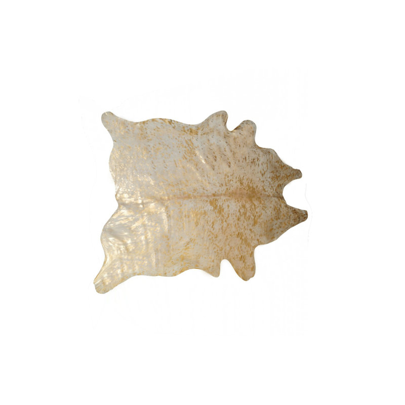 Tapis en cuir de vache naturel 5 pi x 7 pi