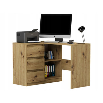 Ardeleana L-Shaped Computer Table