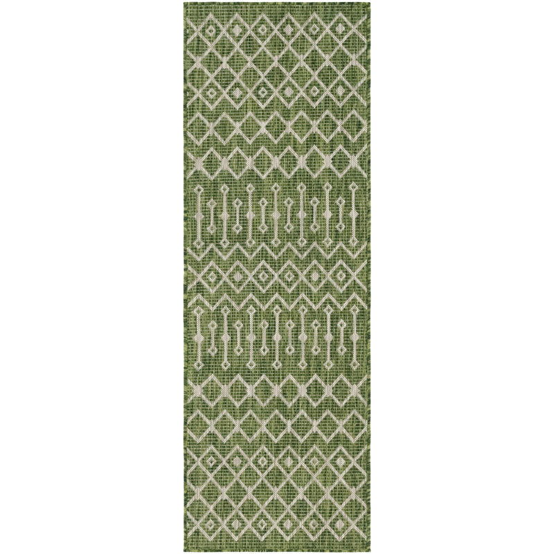 Adley Geometric Indoor / Outdoor Rug, Runner 2' x 8'