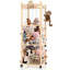 Tour de rangement pour animaux en peluche avec rangement pour animaux 56 pouces